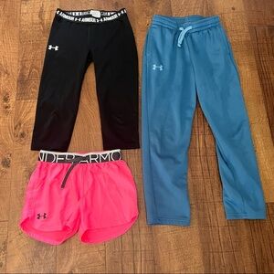 Under Armour Girl 3 three Piece bundle lot  medium 10/12